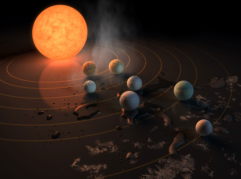 7 Earth-Sized Planets Found Orbiting a Tiny Star