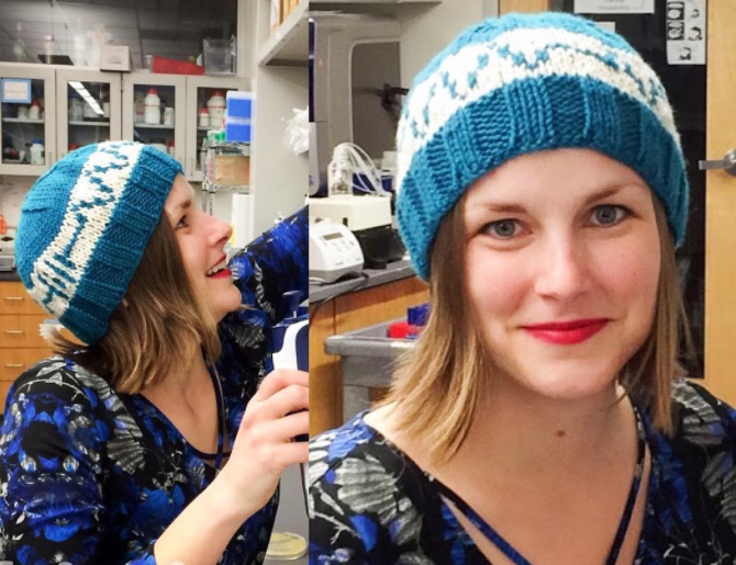 Microbiologist Knits ‘Resistor Hats' for Science Advocacy