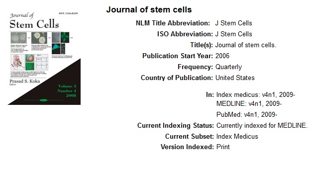 The Trouble With The “Journal of Stem Cells”