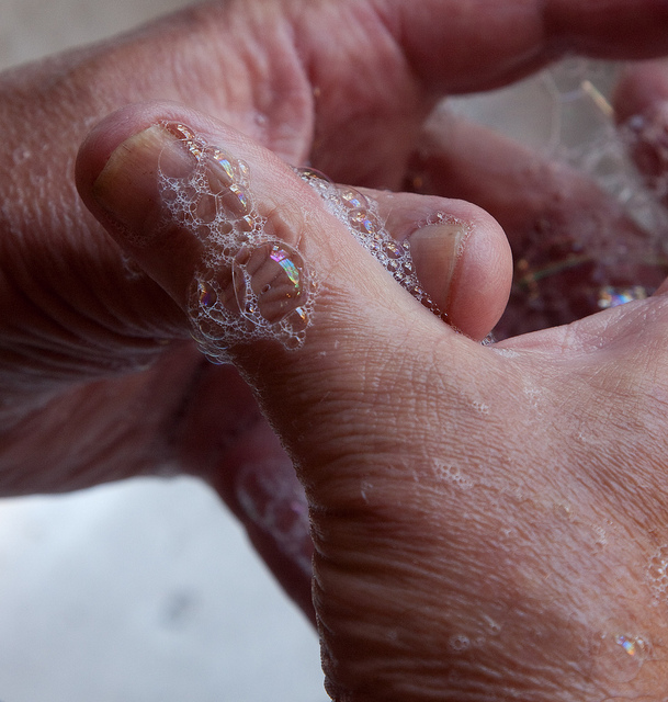 Washing your hands in cold water works just as well as hot!