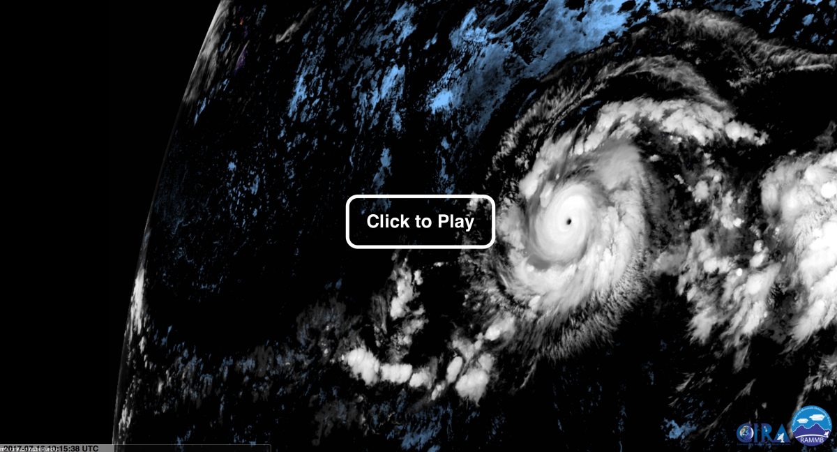 WATCH: an arresting view from space of powerful Hurricane Fernanda churning in the Pacific as day turns to night