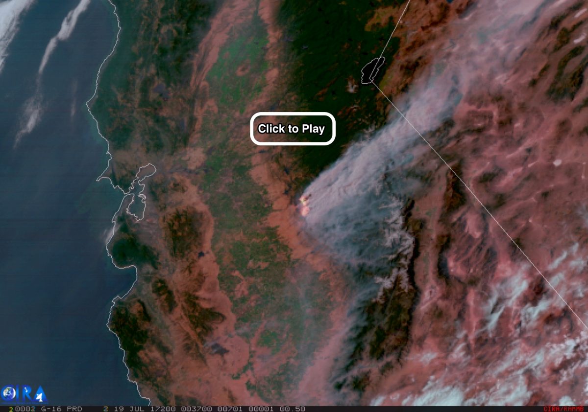 California's dangerous Detwiler fire: The amazing GOES-16 satellite sees the blaze itself, not just the billowing smoke