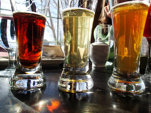 Having a beer might help get your creative juices flowing.