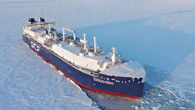 A Russian Tanker Completes First Solo Trip Through the Arctic Ocean