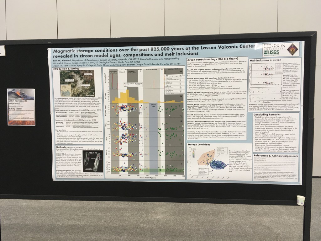 My IAVCEI poster on my work at the Lassen Volcanic Center in California. This is how I tell fellow volcanologists about my current ideas (and hopefully get feedback).