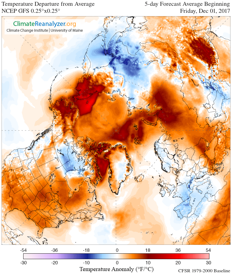 Move over record-setting warmth: A brutal blast of winter misery straight out of the Arctic appears to be on its way