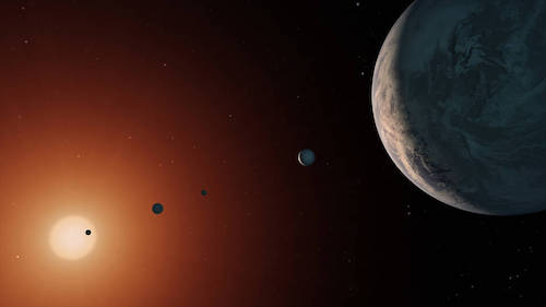 TRAPPIST-1 Might Be Too Wet to Sustain Life