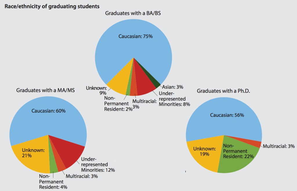 Distribution of racial and cultural background in the geosciences, 2017. AGI.