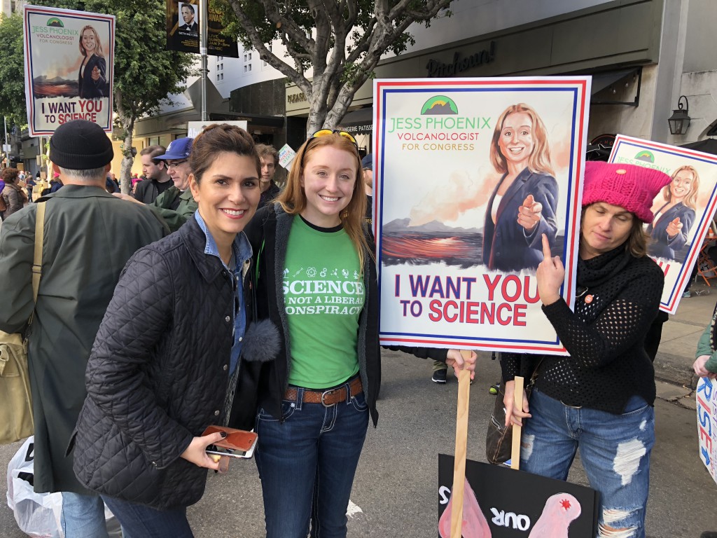 Jess Phoenix at the March for Science, 2017.