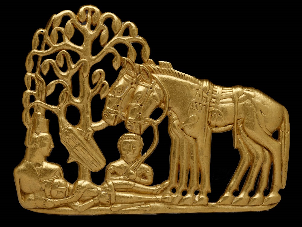 Scythian art on display at the British Museum in 2017 captures both their skill with metalwork and the importance of the horse to their culture. (Credit Wikimedia Commons)