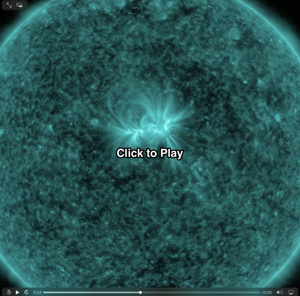NASA says the Sun is “tangled up in blue”