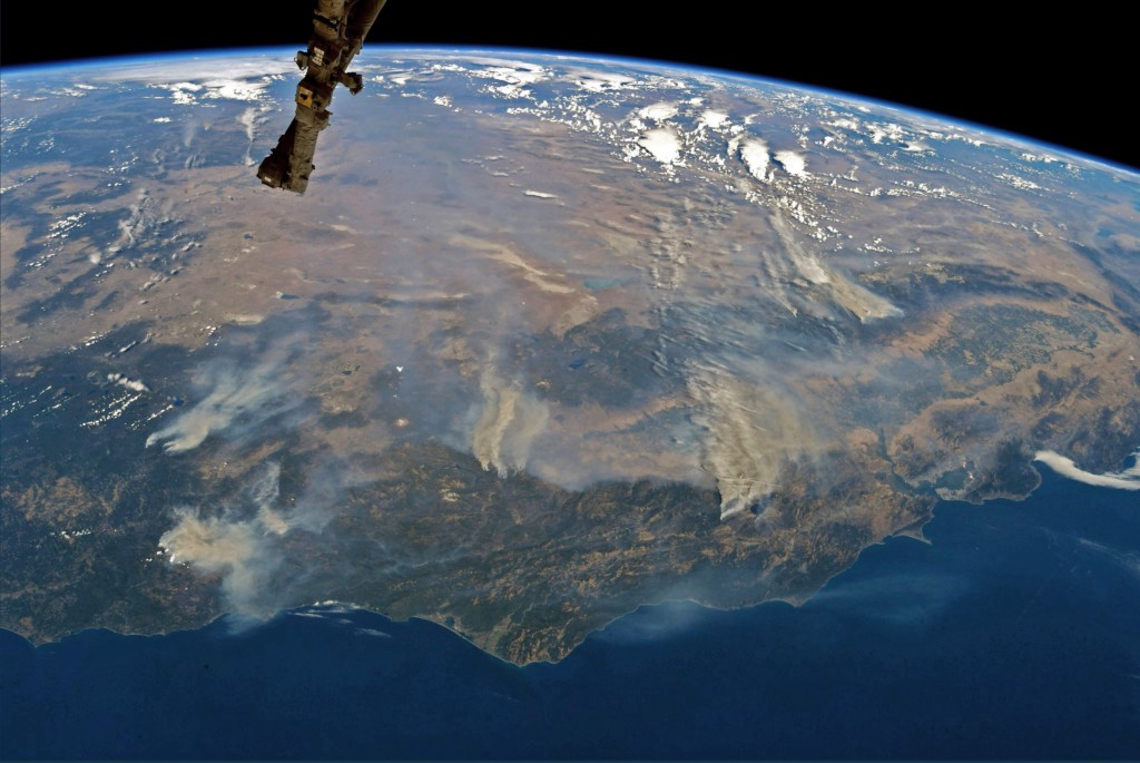 Astronauts Watch The West Coast Burning From Space