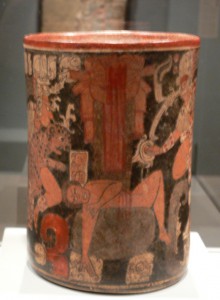 A Maya vessel showing a scene of sacrifice. (Credit: Dallas Museum of Art/Wikimedia Commons)