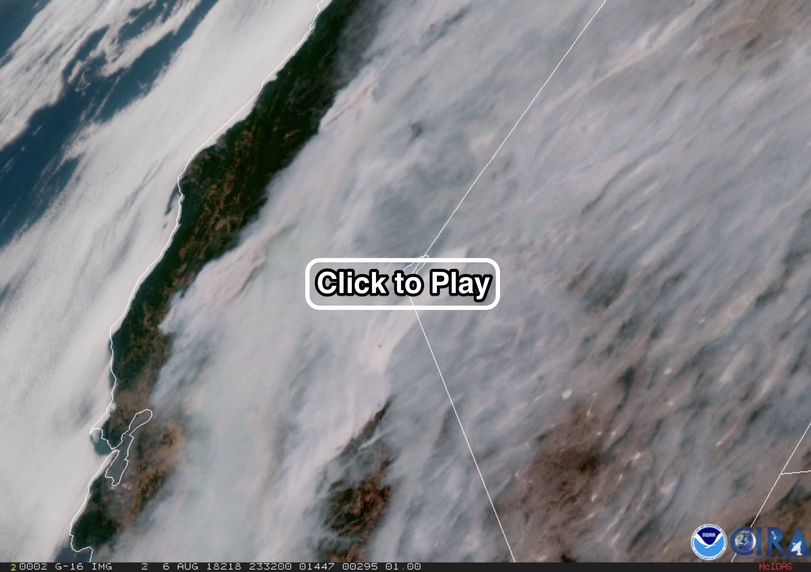 Thick pall of wildfire smoke over California
