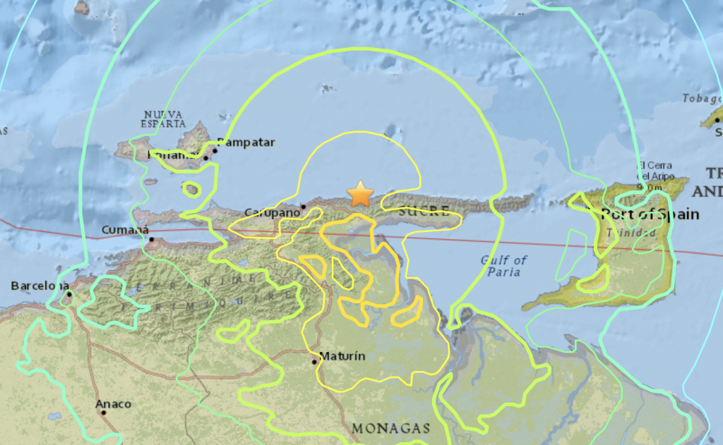 Venezuela Rocked By Large Earthquake