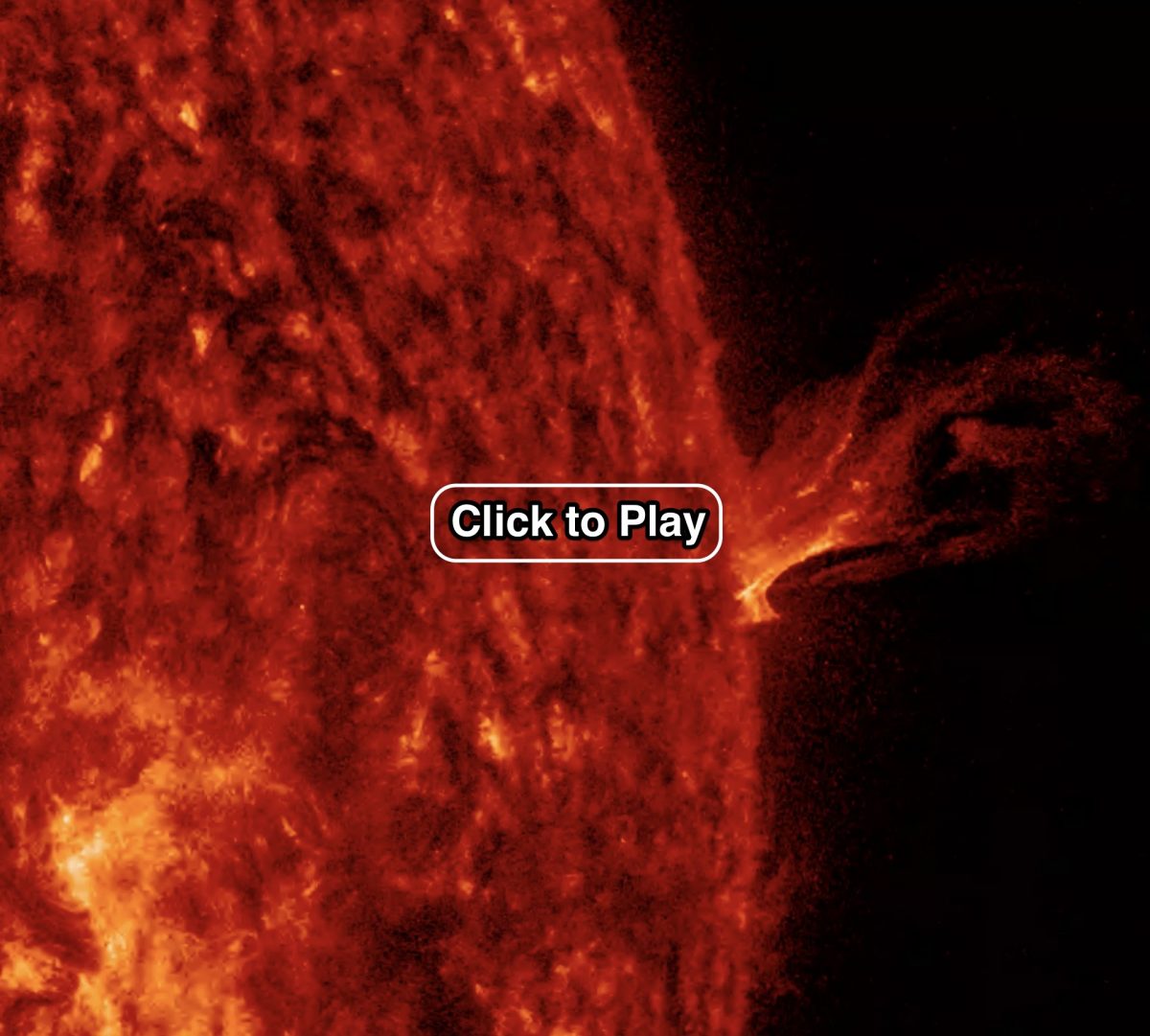 Solar eye candy: close-up movie shows a giant eruption rising and twisting from the Sun's surface