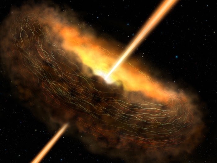 Magnetic Field Feeds a Supermassive Black Hole