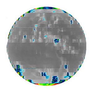 This example of degraded GOES-17 imagery was acquired Aug. 14, 2018 near the time of peak detector temperatures. Band 16 is among the first to degrade when the detectors warm up; other IR bands are still fine at the higher temperatures. NOAA estimates that the satellite can deliver on 97 percent of its capabilities. (Source: NOAA Satellite and Information Service)