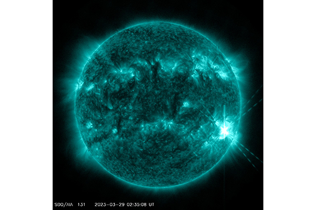 Watch as the Sun Unleashes a Powerful Flare That Sends Radiation Rocketing Toward Earth